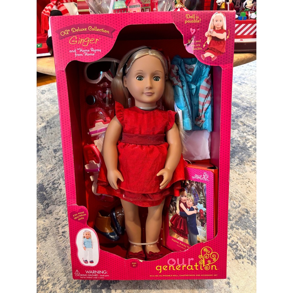 Our Generation Deluxe Ginger Doll Home Away From Home Book Accessory Set